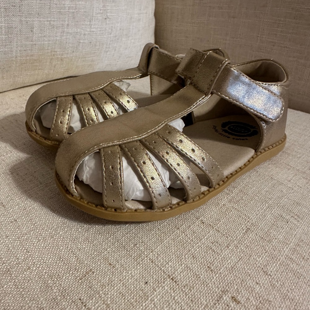Livie & Luca Shimmering Gold Kids Sandals Toddler Girl Size 11 NEW